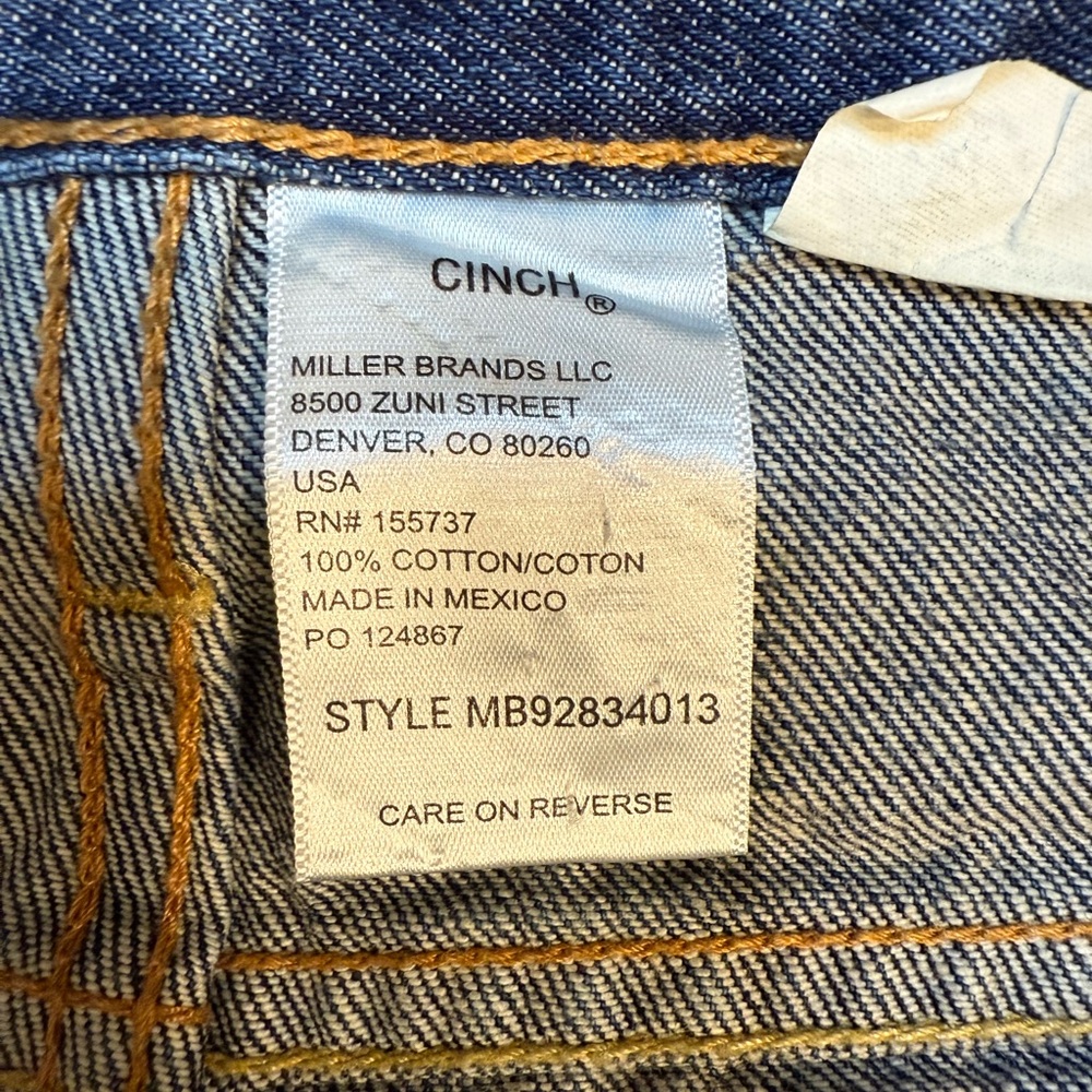 Cinch Men's Straight Blue Jeans - Picture 5 of 9